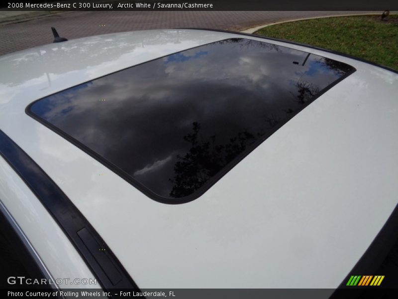 Arctic White / Savanna/Cashmere 2008 Mercedes-Benz C 300 Luxury