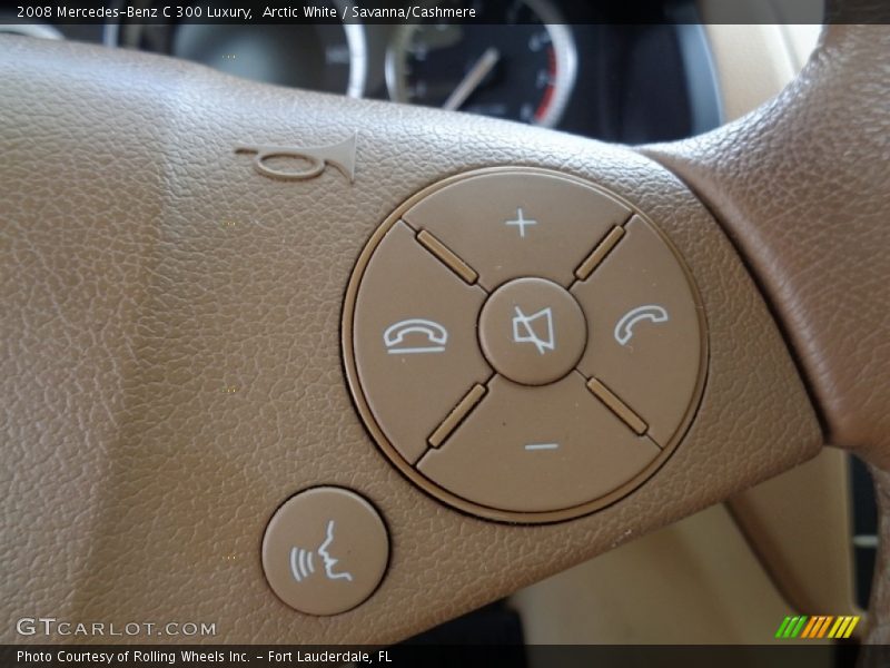 Arctic White / Savanna/Cashmere 2008 Mercedes-Benz C 300 Luxury