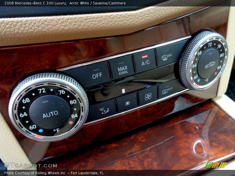Arctic White / Savanna/Cashmere 2008 Mercedes-Benz C 300 Luxury