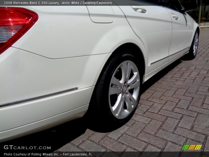 Arctic White / Savanna/Cashmere 2008 Mercedes-Benz C 300 Luxury