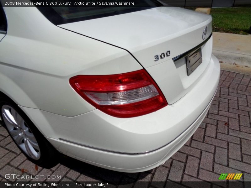 Arctic White / Savanna/Cashmere 2008 Mercedes-Benz C 300 Luxury
