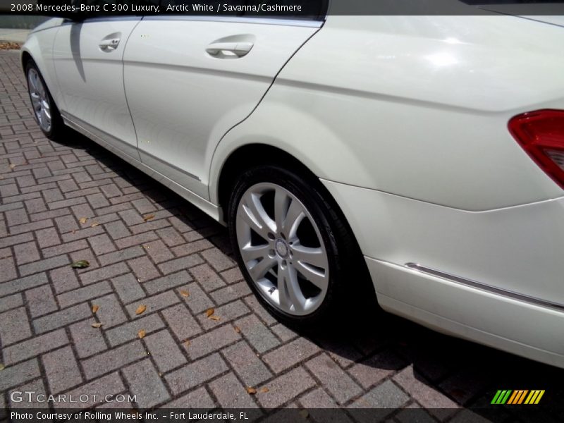 Arctic White / Savanna/Cashmere 2008 Mercedes-Benz C 300 Luxury