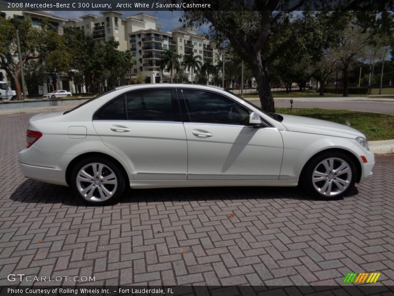 Arctic White / Savanna/Cashmere 2008 Mercedes-Benz C 300 Luxury