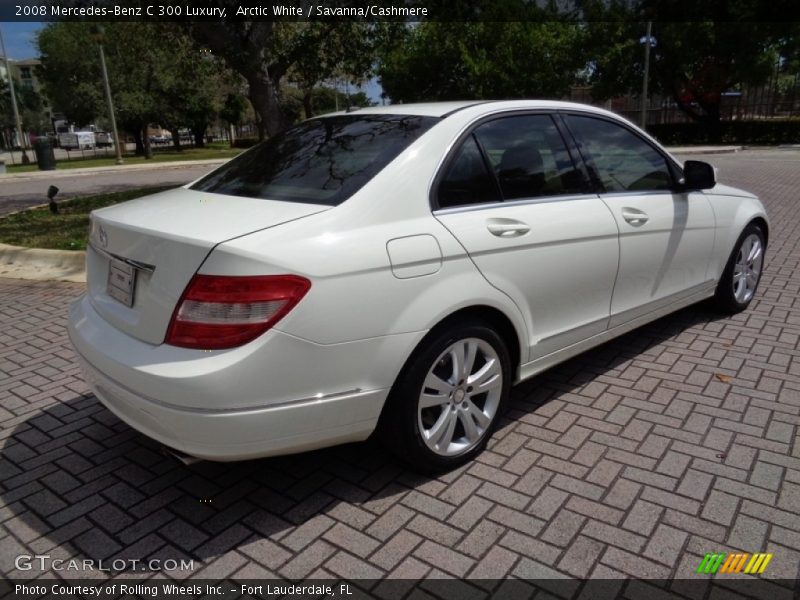 Arctic White / Savanna/Cashmere 2008 Mercedes-Benz C 300 Luxury