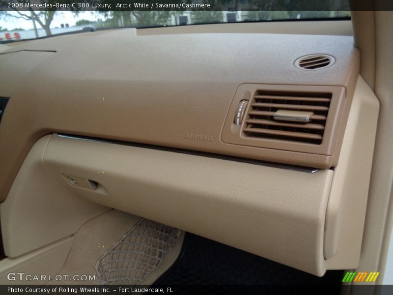 Arctic White / Savanna/Cashmere 2008 Mercedes-Benz C 300 Luxury