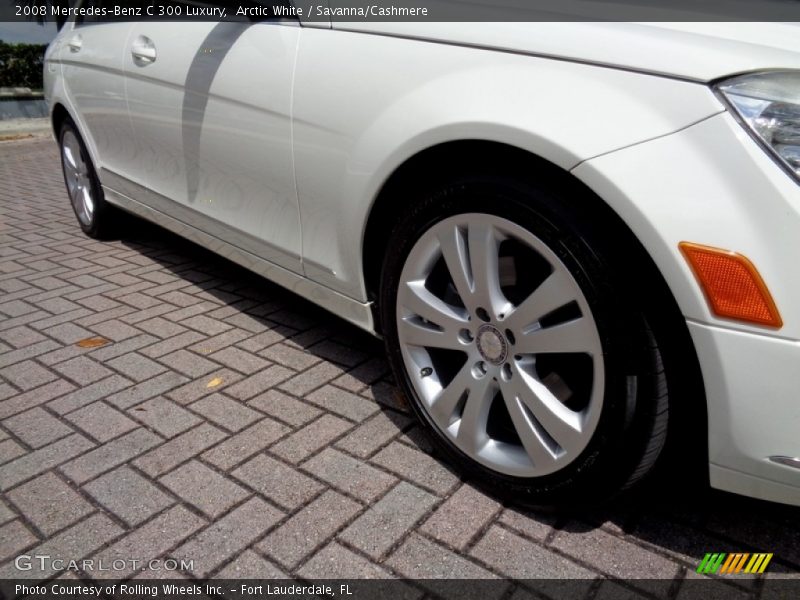 Arctic White / Savanna/Cashmere 2008 Mercedes-Benz C 300 Luxury