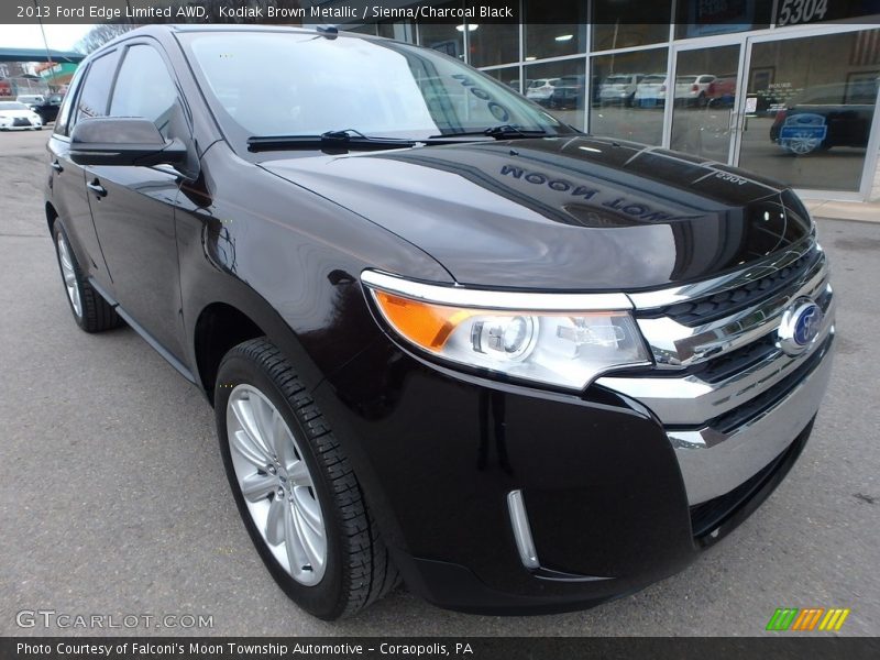 Kodiak Brown Metallic / Sienna/Charcoal Black 2013 Ford Edge Limited AWD