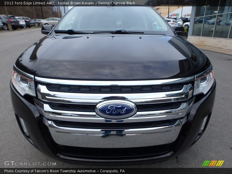 Kodiak Brown Metallic / Sienna/Charcoal Black 2013 Ford Edge Limited AWD