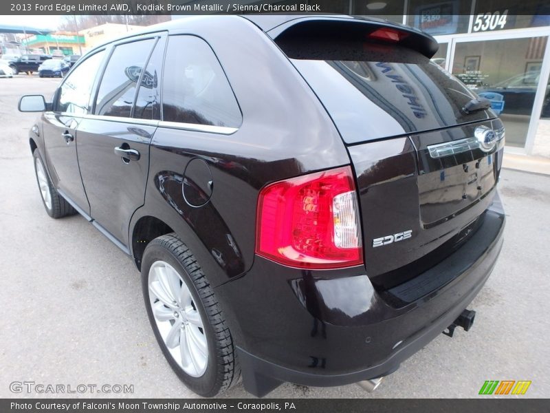 Kodiak Brown Metallic / Sienna/Charcoal Black 2013 Ford Edge Limited AWD