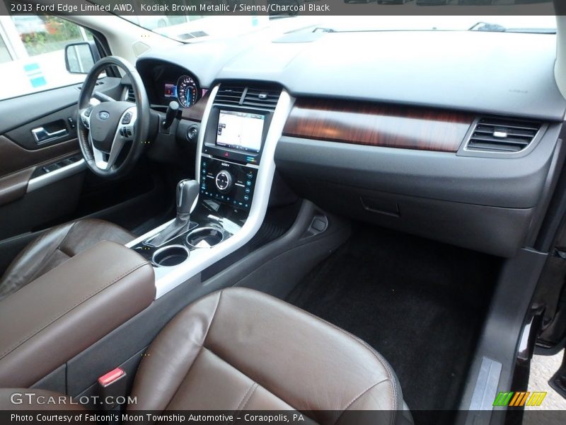 Kodiak Brown Metallic / Sienna/Charcoal Black 2013 Ford Edge Limited AWD