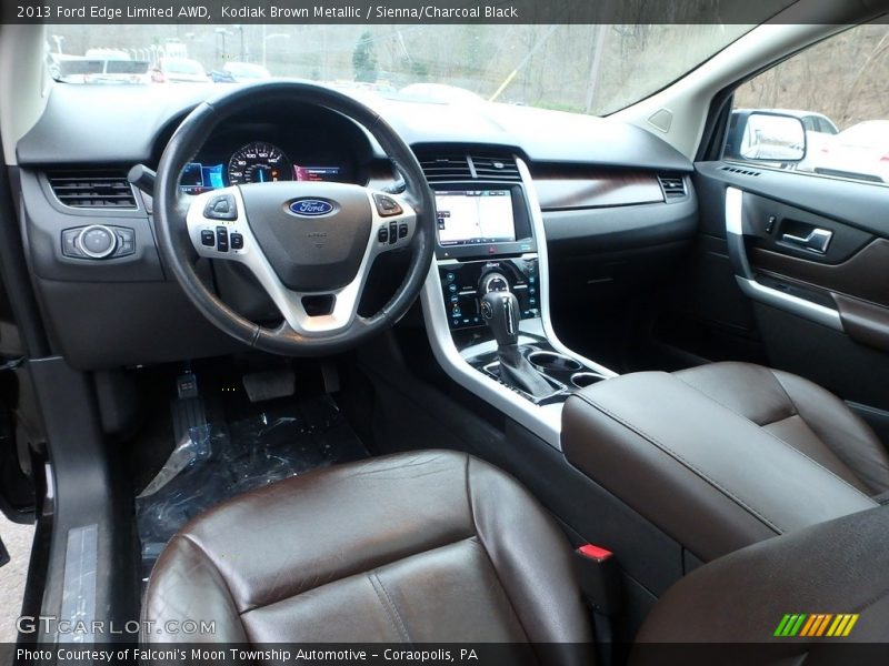 Kodiak Brown Metallic / Sienna/Charcoal Black 2013 Ford Edge Limited AWD