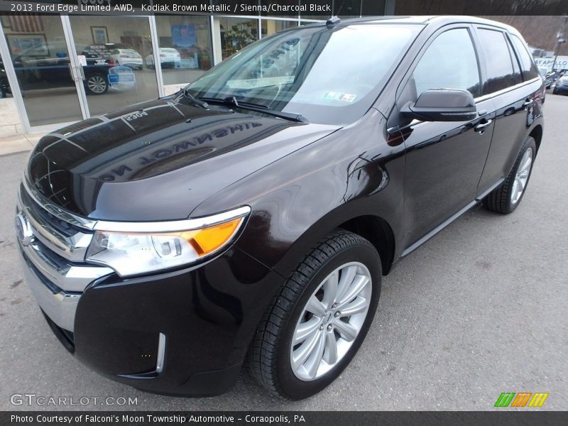 Kodiak Brown Metallic / Sienna/Charcoal Black 2013 Ford Edge Limited AWD
