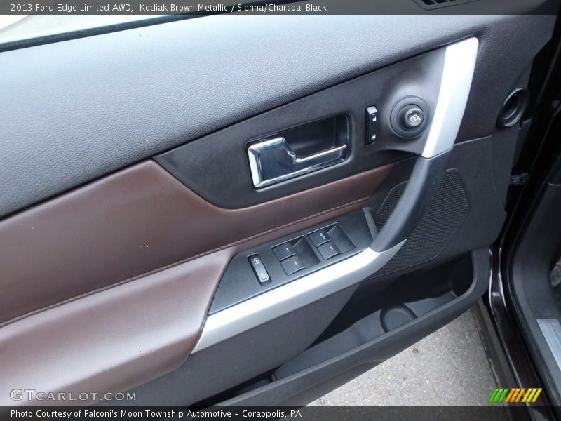Kodiak Brown Metallic / Sienna/Charcoal Black 2013 Ford Edge Limited AWD
