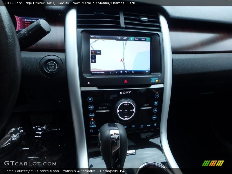Kodiak Brown Metallic / Sienna/Charcoal Black 2013 Ford Edge Limited AWD