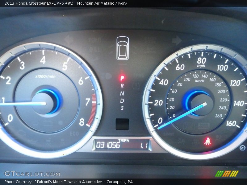 Mountain Air Metallic / Ivory 2013 Honda Crosstour EX-L V-6 4WD