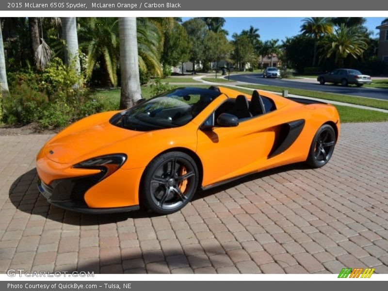 McLaren Orange / Carbon Black 2015 McLaren 650S Spyder