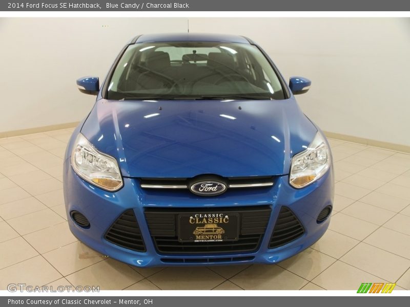 Blue Candy / Charcoal Black 2014 Ford Focus SE Hatchback
