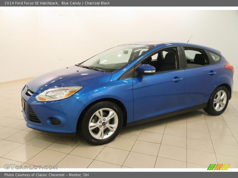 Blue Candy / Charcoal Black 2014 Ford Focus SE Hatchback