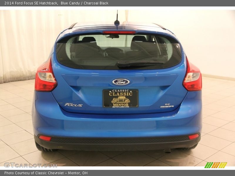 Blue Candy / Charcoal Black 2014 Ford Focus SE Hatchback