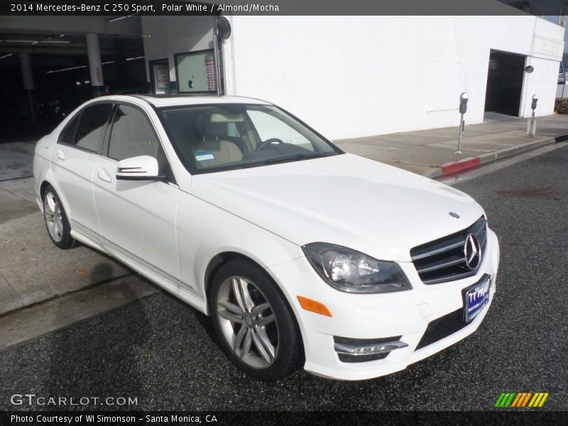 Polar White / Almond/Mocha 2014 Mercedes-Benz C 250 Sport