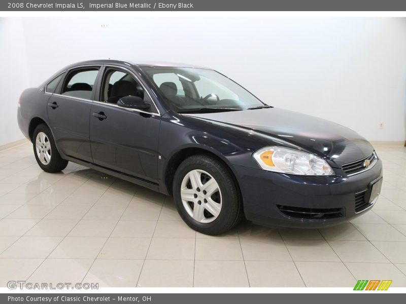 Imperial Blue Metallic / Ebony Black 2008 Chevrolet Impala LS