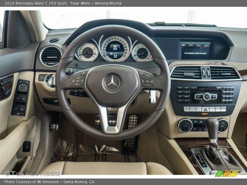 Polar White / Almond/Mocha 2014 Mercedes-Benz C 250 Sport