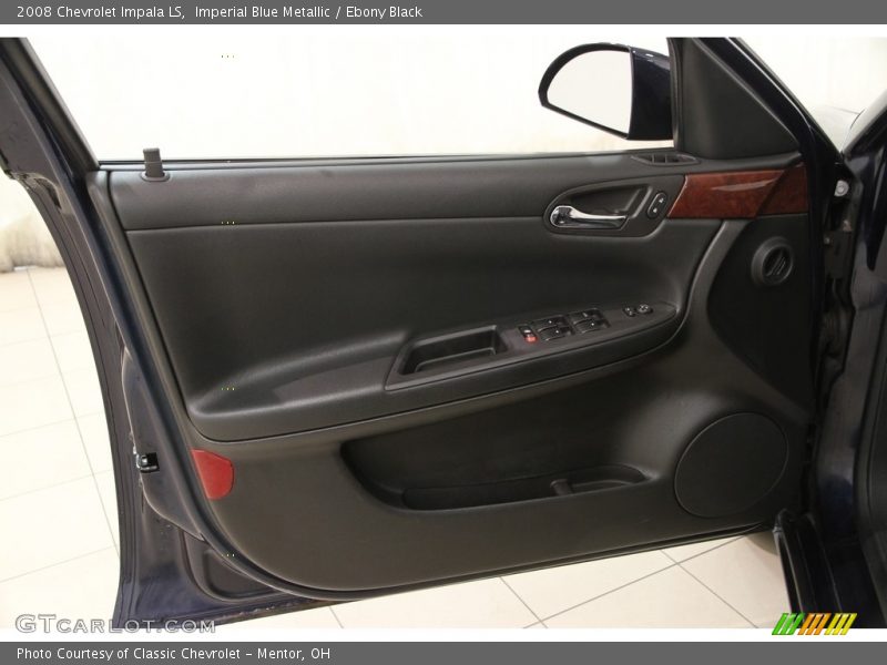 Imperial Blue Metallic / Ebony Black 2008 Chevrolet Impala LS