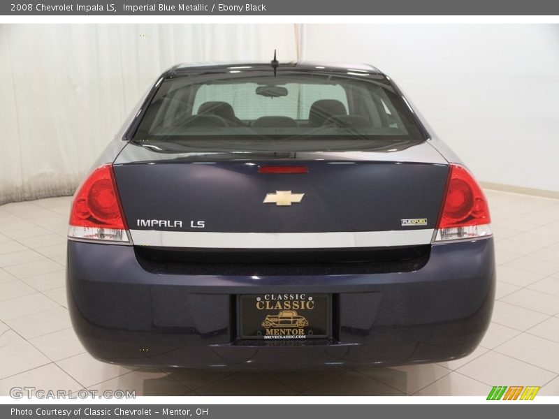 Imperial Blue Metallic / Ebony Black 2008 Chevrolet Impala LS