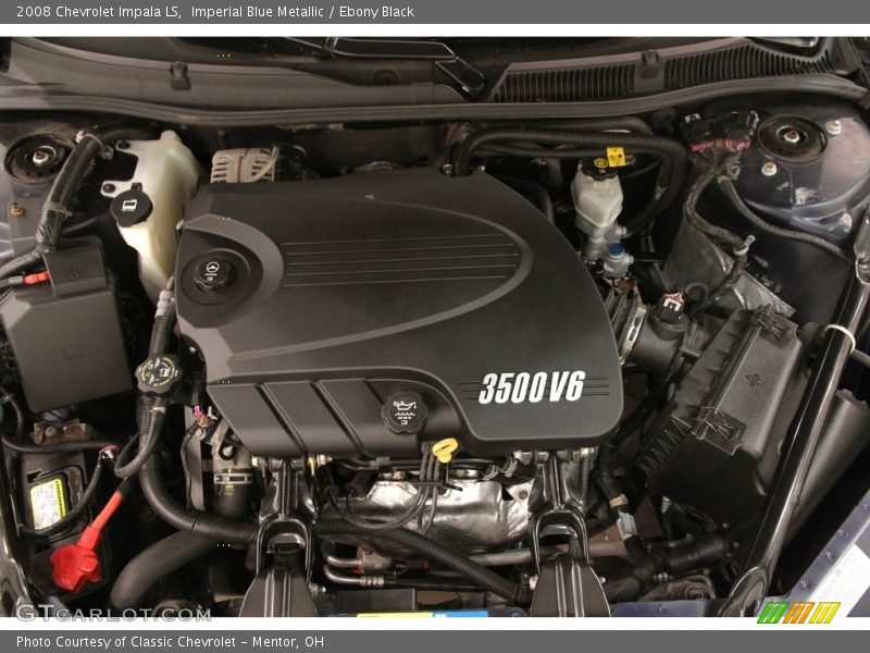 Imperial Blue Metallic / Ebony Black 2008 Chevrolet Impala LS