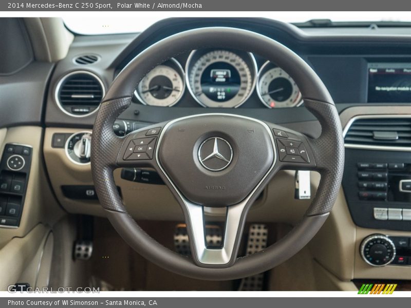 Polar White / Almond/Mocha 2014 Mercedes-Benz C 250 Sport