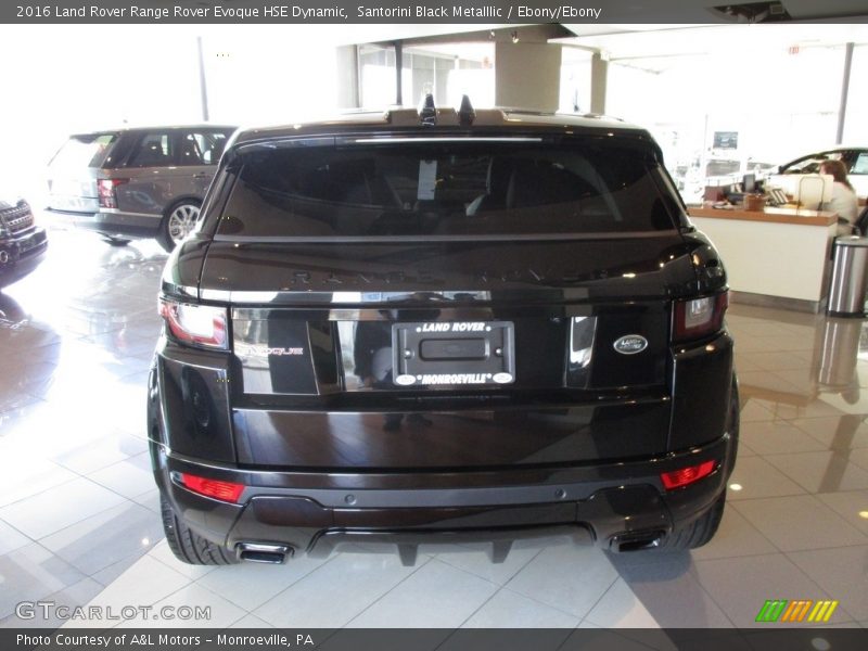 Santorini Black Metalllic / Ebony/Ebony 2016 Land Rover Range Rover Evoque HSE Dynamic