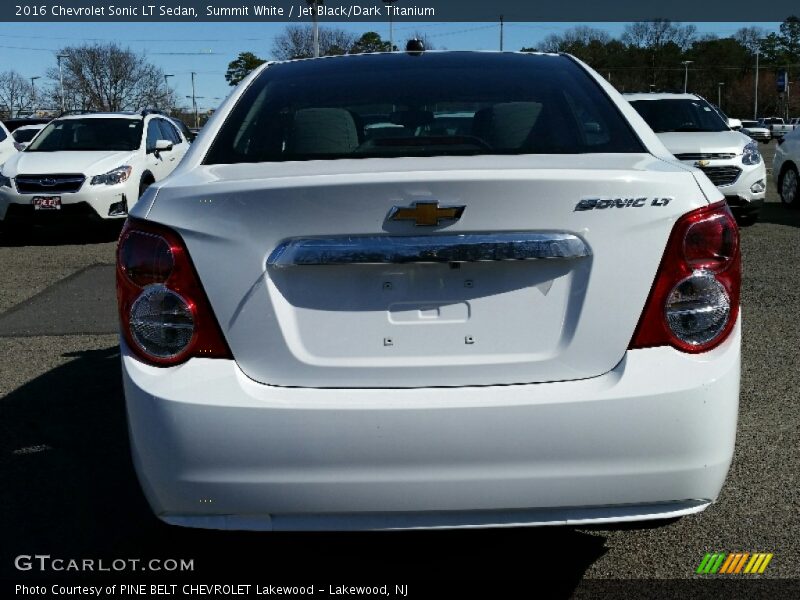 Summit White / Jet Black/Dark Titanium 2016 Chevrolet Sonic LT Sedan