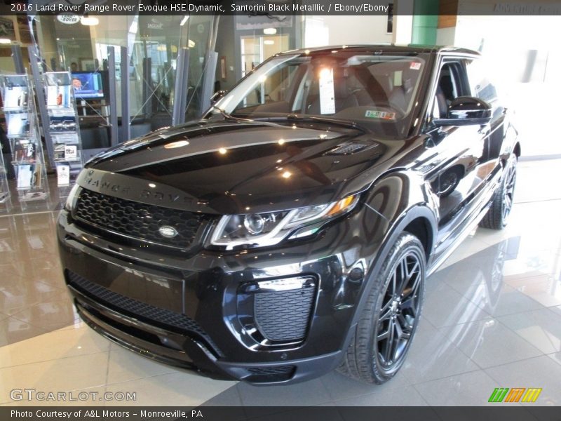 Santorini Black Metalllic / Ebony/Ebony 2016 Land Rover Range Rover Evoque HSE Dynamic