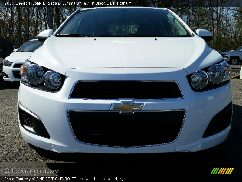 Summit White / Jet Black/Dark Titanium 2016 Chevrolet Sonic LT Sedan