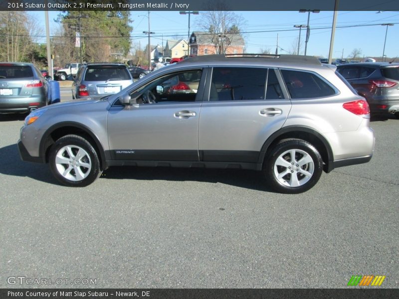 Tungsten Metallic / Ivory 2014 Subaru Outback 2.5i Premium
