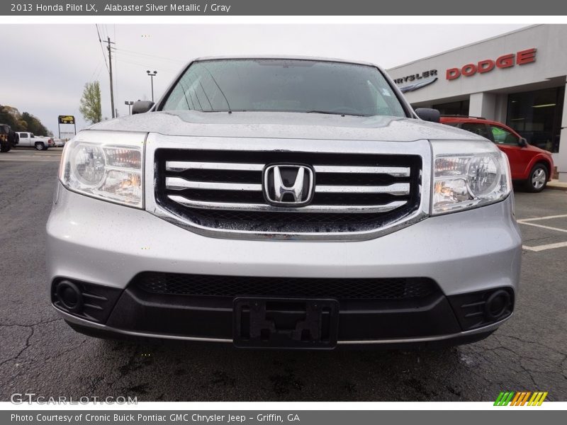 Alabaster Silver Metallic / Gray 2013 Honda Pilot LX