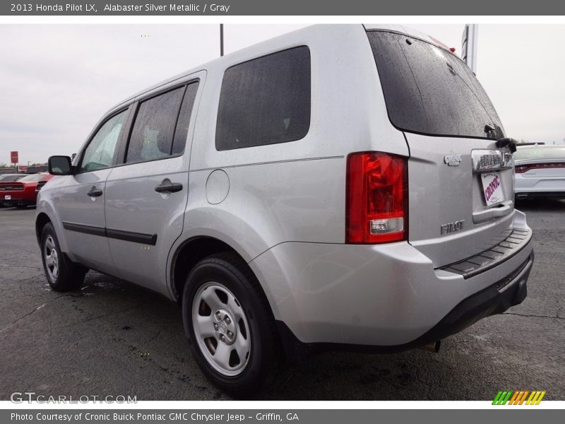 Alabaster Silver Metallic / Gray 2013 Honda Pilot LX