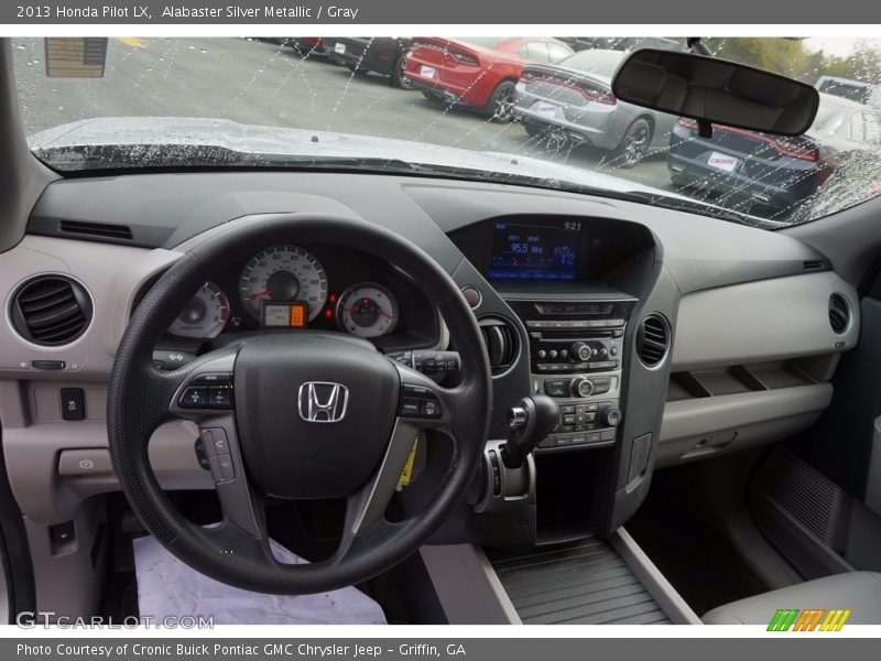 Alabaster Silver Metallic / Gray 2013 Honda Pilot LX