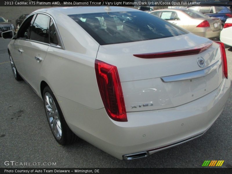 White Diamond Tricoat / Very Light Platinum/Dark Urban/Cocoa Opus Full Leather 2013 Cadillac XTS Platinum AWD