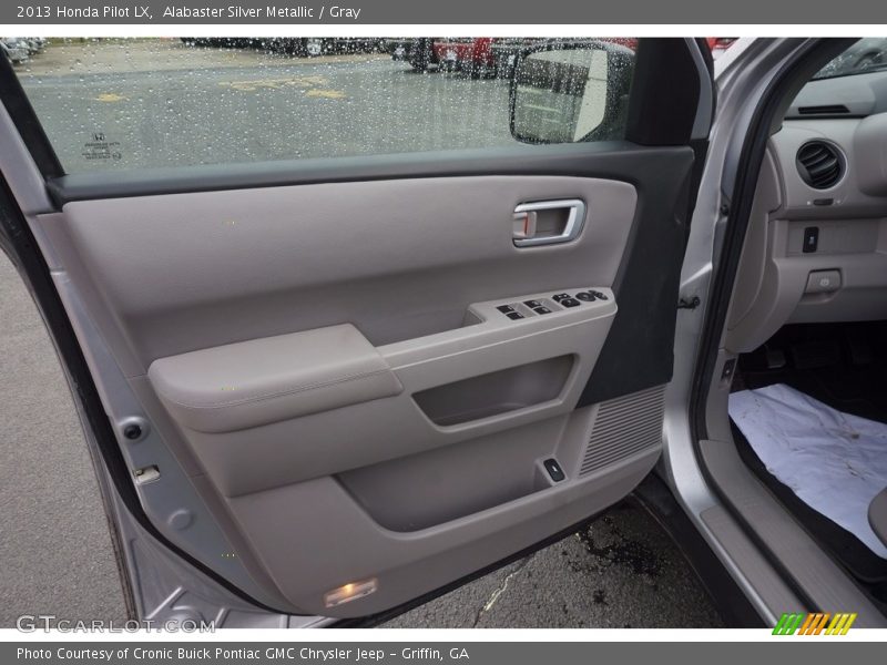 Alabaster Silver Metallic / Gray 2013 Honda Pilot LX