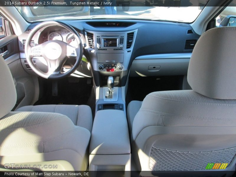 Tungsten Metallic / Ivory 2014 Subaru Outback 2.5i Premium