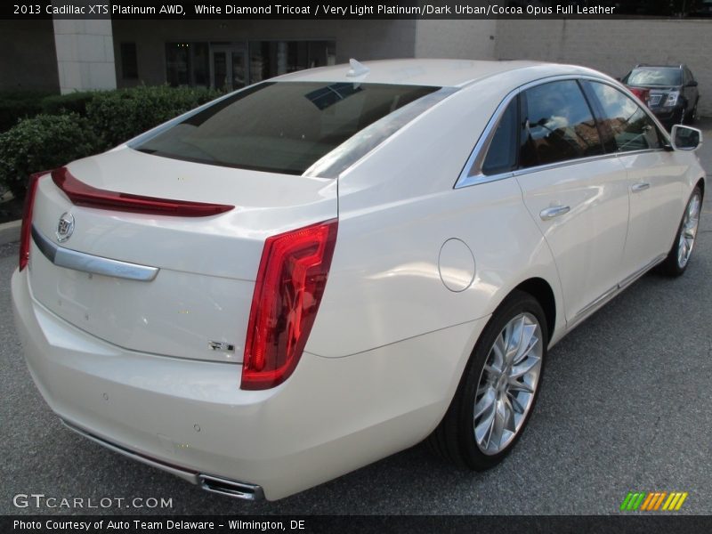 White Diamond Tricoat / Very Light Platinum/Dark Urban/Cocoa Opus Full Leather 2013 Cadillac XTS Platinum AWD