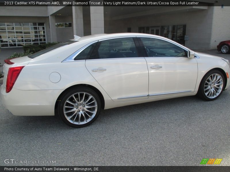 White Diamond Tricoat / Very Light Platinum/Dark Urban/Cocoa Opus Full Leather 2013 Cadillac XTS Platinum AWD