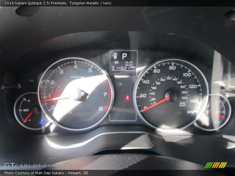 Tungsten Metallic / Ivory 2014 Subaru Outback 2.5i Premium
