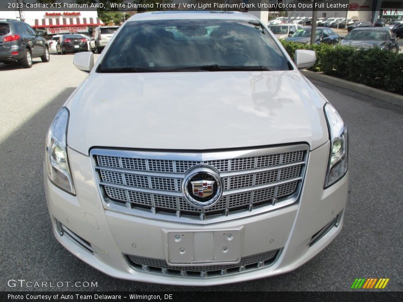 White Diamond Tricoat / Very Light Platinum/Dark Urban/Cocoa Opus Full Leather 2013 Cadillac XTS Platinum AWD