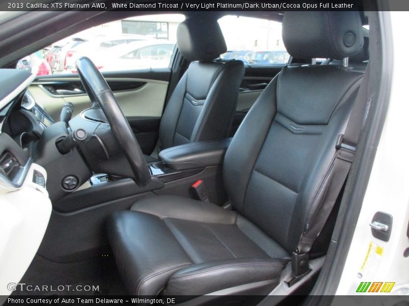White Diamond Tricoat / Very Light Platinum/Dark Urban/Cocoa Opus Full Leather 2013 Cadillac XTS Platinum AWD