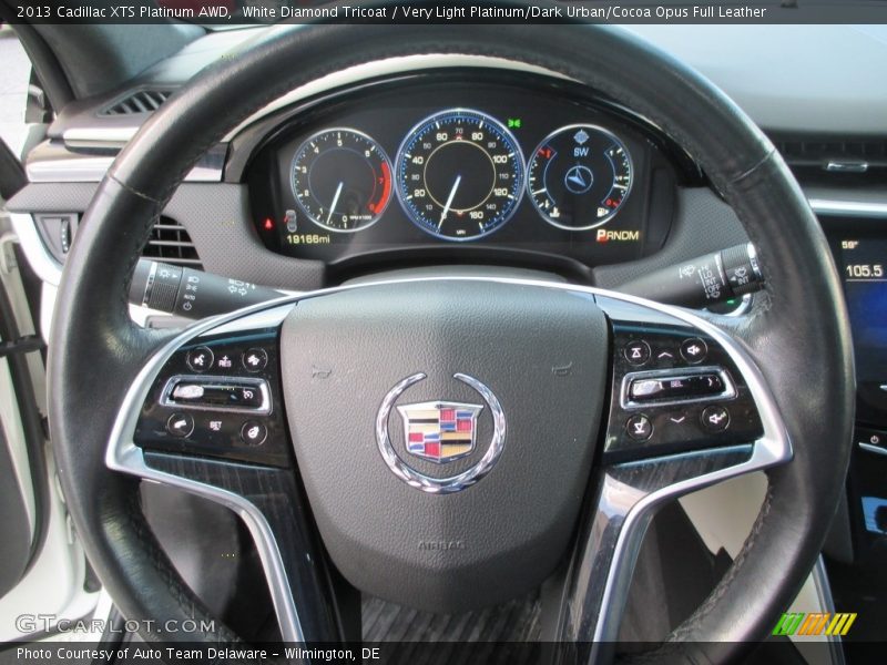 White Diamond Tricoat / Very Light Platinum/Dark Urban/Cocoa Opus Full Leather 2013 Cadillac XTS Platinum AWD