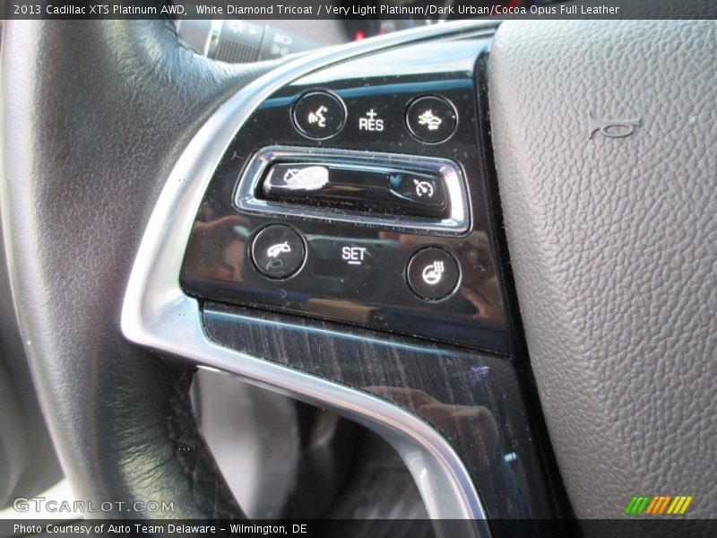 White Diamond Tricoat / Very Light Platinum/Dark Urban/Cocoa Opus Full Leather 2013 Cadillac XTS Platinum AWD