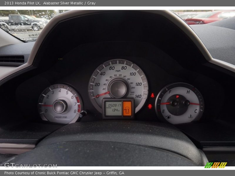 Alabaster Silver Metallic / Gray 2013 Honda Pilot LX