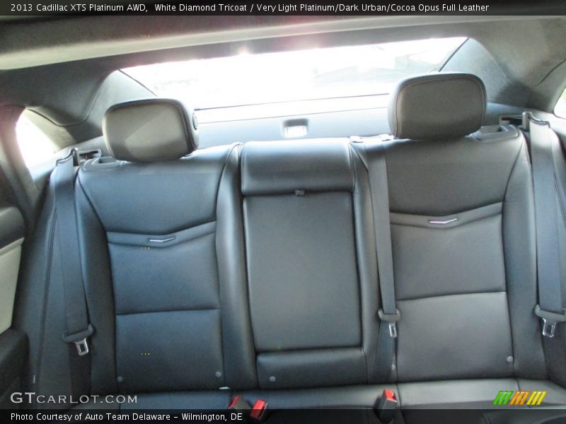 White Diamond Tricoat / Very Light Platinum/Dark Urban/Cocoa Opus Full Leather 2013 Cadillac XTS Platinum AWD